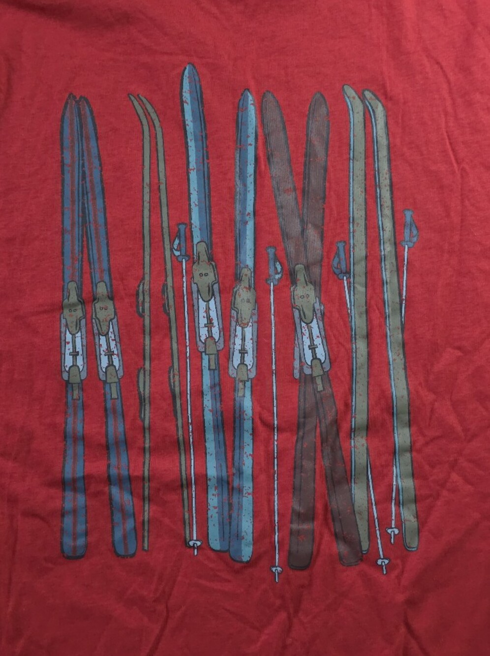 Dip Men's "Back Country Ski Club" 100% Cotton Graphic Tee Shirt Sz 2XLT *NWT